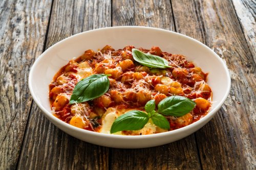 Olasz paprikás, szalámis-krém sajtos gnocchi