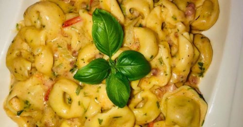 Marhahússal töltött, 4 sajtos tortellini